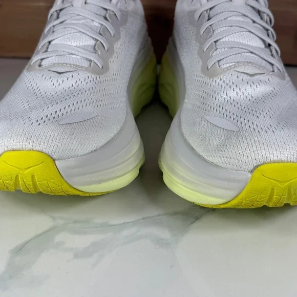 Hoka One OneBondi 8 Nimbus Cloud Luminary Green Running Shoes 1127952 Womens 12B - Picture 11 of 16